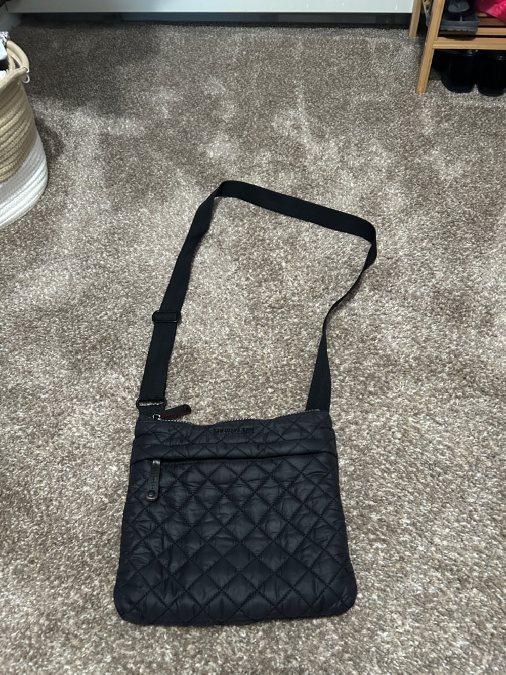 MZ Wallace- Quilted Black Crossbody Bag